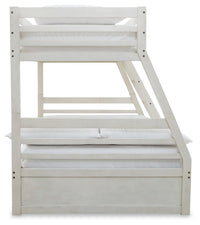 Robbinsdale Antique White Twin over Full Bunk Youth Bed