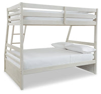 Robbinsdale Antique White Twin over Full Bunk Youth Bed