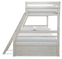 Robbinsdale Antique White Twin over Full Bunk Youth Bed