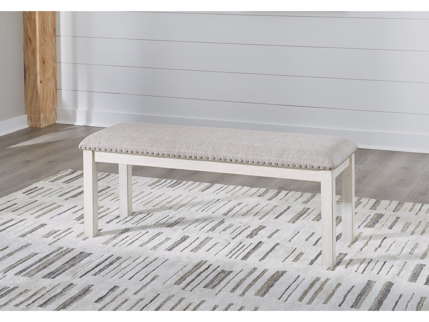 Robbinsdale White 48" Dining Bench