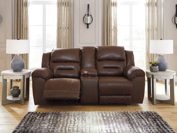 Stoneland Chocolate Reclining Loveseat and Recliner