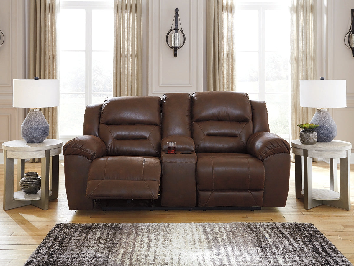 Stoneland Chocolate Reclining Loveseat and Recliner