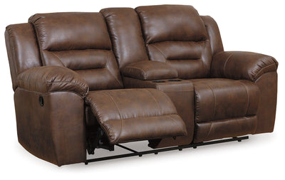 Stoneland Chocolate Reclining Loveseat and Recliner