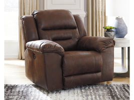 Stoneland Brown Power Rocker Recliner