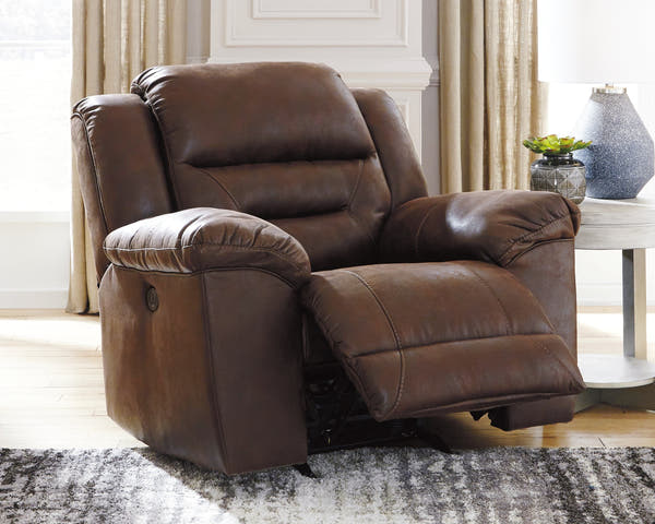 Stoneland Brown Power Rocker Recliner