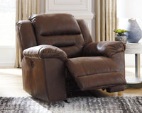 Stoneland Brown Power Rocker Recliner