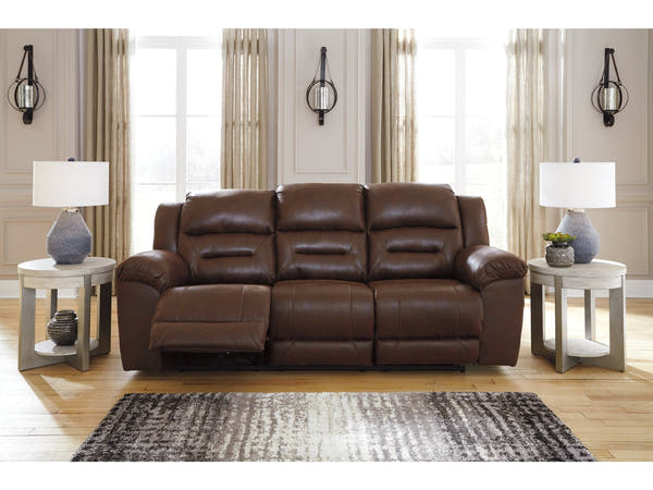 Stoneland Chocolate Reclining Sofa