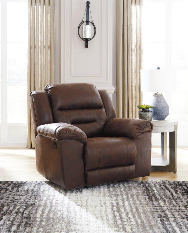 Stoneland Chocolate Reclining Sofa and Recliner