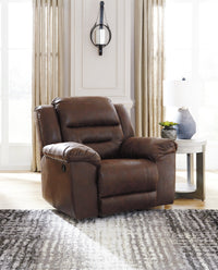 Stoneland Chocolate Reclining Sofa and Recliner