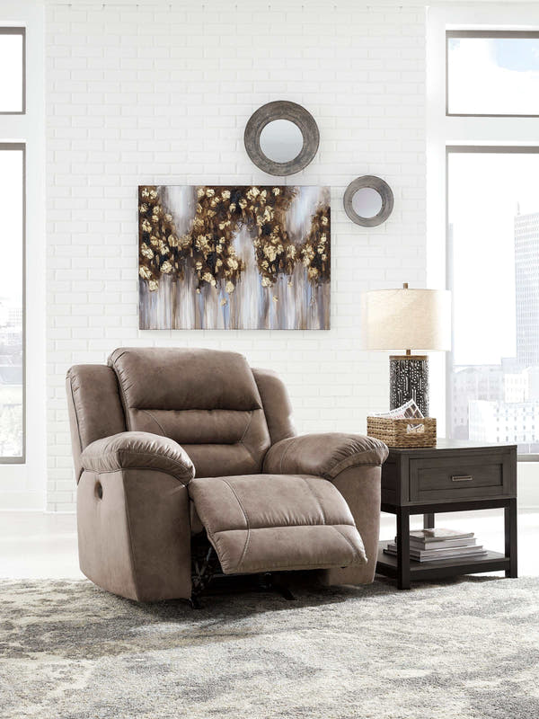 Stoneland Fossil Reclining Loveseat and Power Recliner