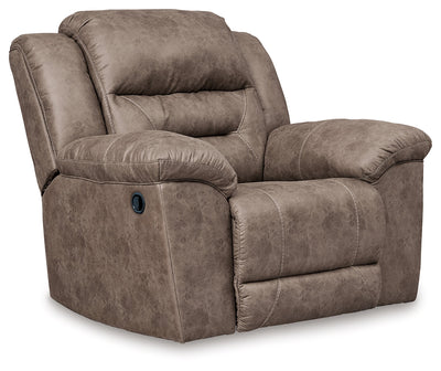 Stoneland Fossil Power Reclining Sofa and Manual Recliner