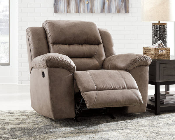 Stoneland Fossil Power Reclining Sofa and Manual Recliner