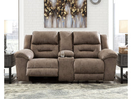 Stoneland Fossil Power Reclining Loveseat with Console