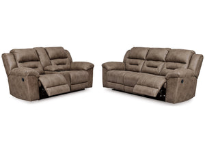 Stoneland Fossil Power Reclining Sofa and Loveseat