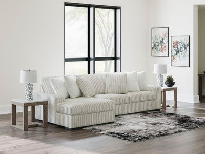 Stupendous Alloy 2-Piece Left Arm Facing Sectional with Chaise