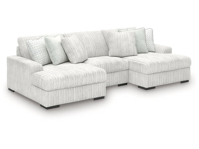 Stupendous Alloy 3-Piece Sectional with Double Chaise