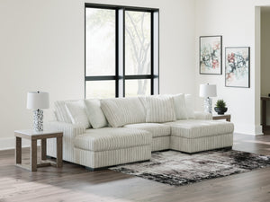 Stupendous Alloy 3-Piece Sectional with Double Chaise