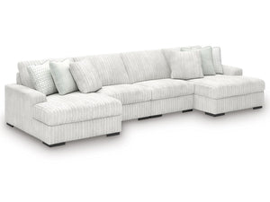 Stupendous Alloy 4-Piece Sectional with Double Chaise