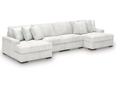 Stupendous Alloy 4-Piece Sectional with Double Chaise