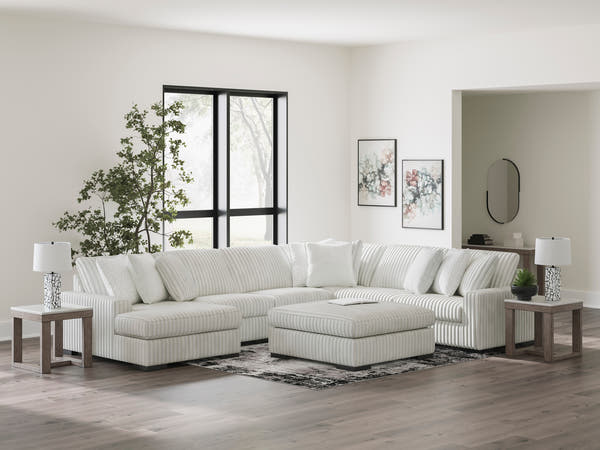 Stupendous Alloy 5-Piece LAF Sectional with Chaise