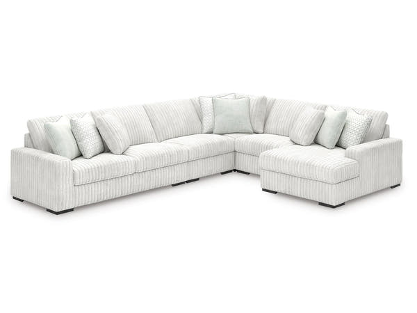 Stupendous Alloy 5-Piece RAF Sectional with Chaise