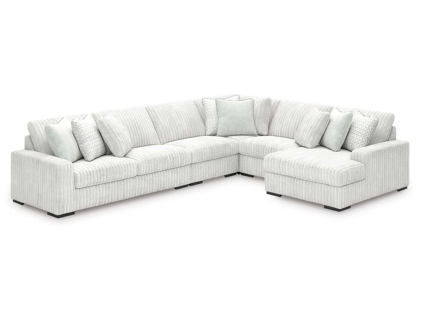 Stupendous Alloy 5-Piece RAF Sectional with Chaise
