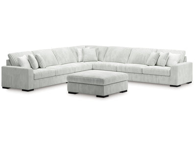 Stupendous Alloy 5-Piece Sectional and Ottoman
