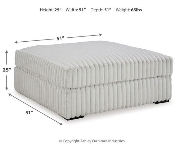 OVERSIZED ACCENT OTTOMAN