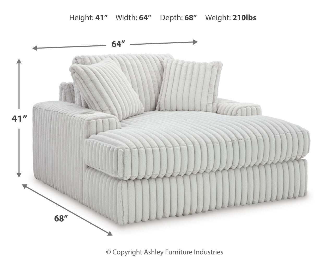 Stupendous Alloy Corduroy Oversized Chaise