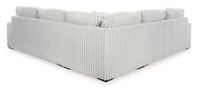 Stupendous Alloy Corduroy Symmetrical Sectional Living Room Set / 3pc