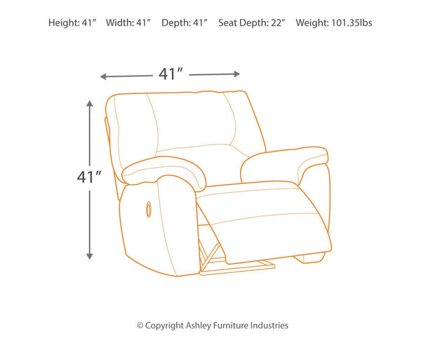 Tambo Faux Leather Manual Recliner