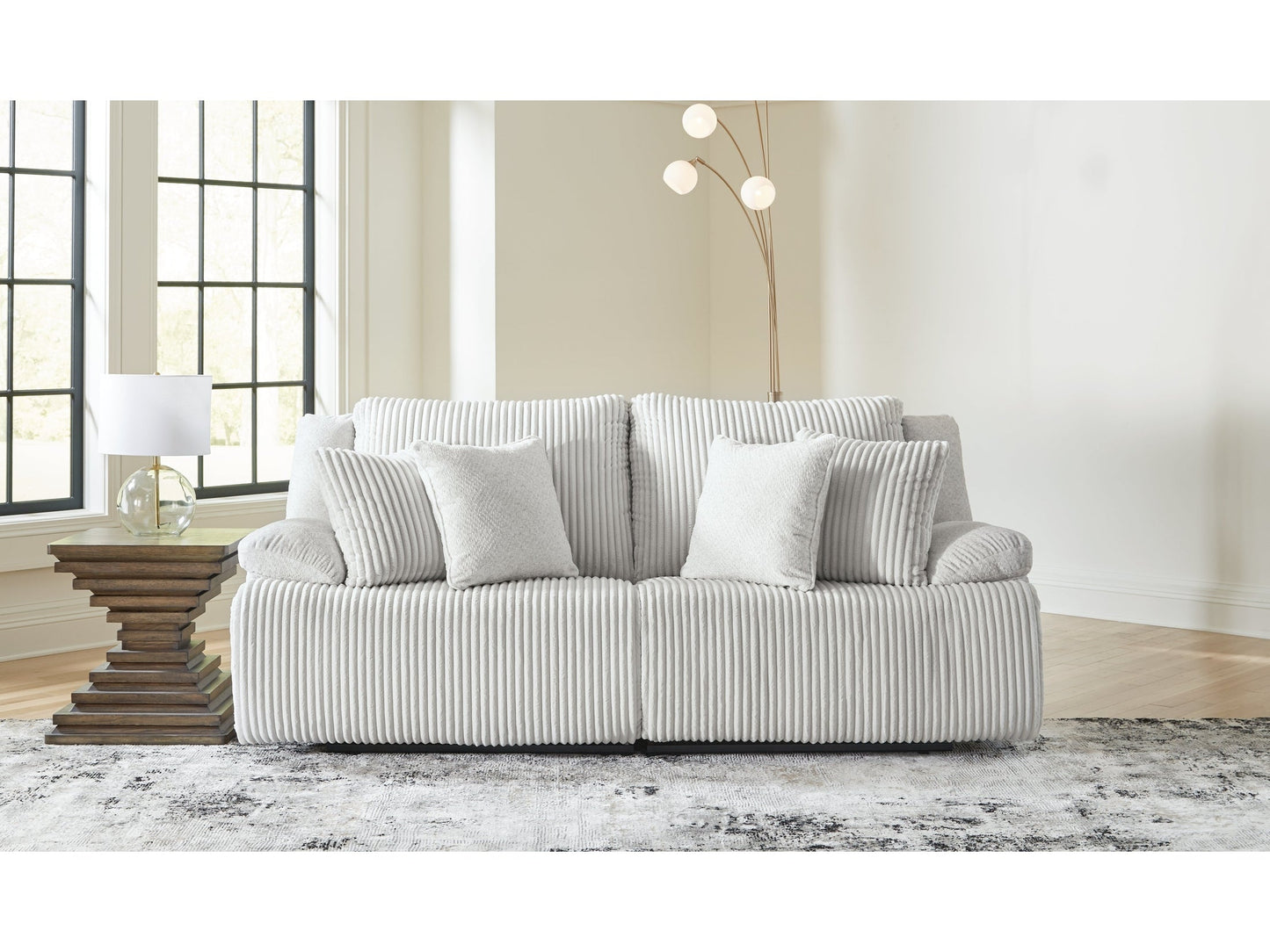 Top Tier Alloy 2-Piece Sectional Loveseat