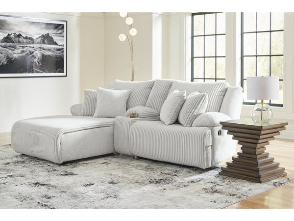 Top Tier Alloy 3-Piece Reclining Sectional Sofa with LAF Chaise