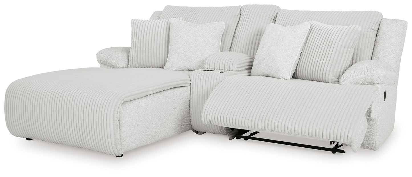 Top Tier Alloy 3-Piece Reclining Sectional Sofa with LAF Chaise