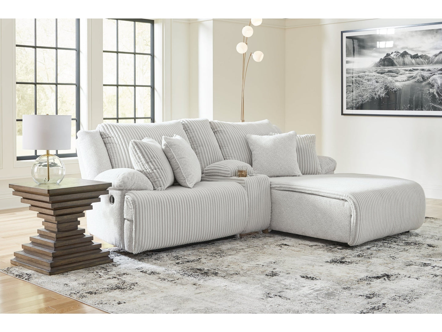 Top Tier Alloy 3-Piece Reclining Sectional Sofa with RAF Chaise
