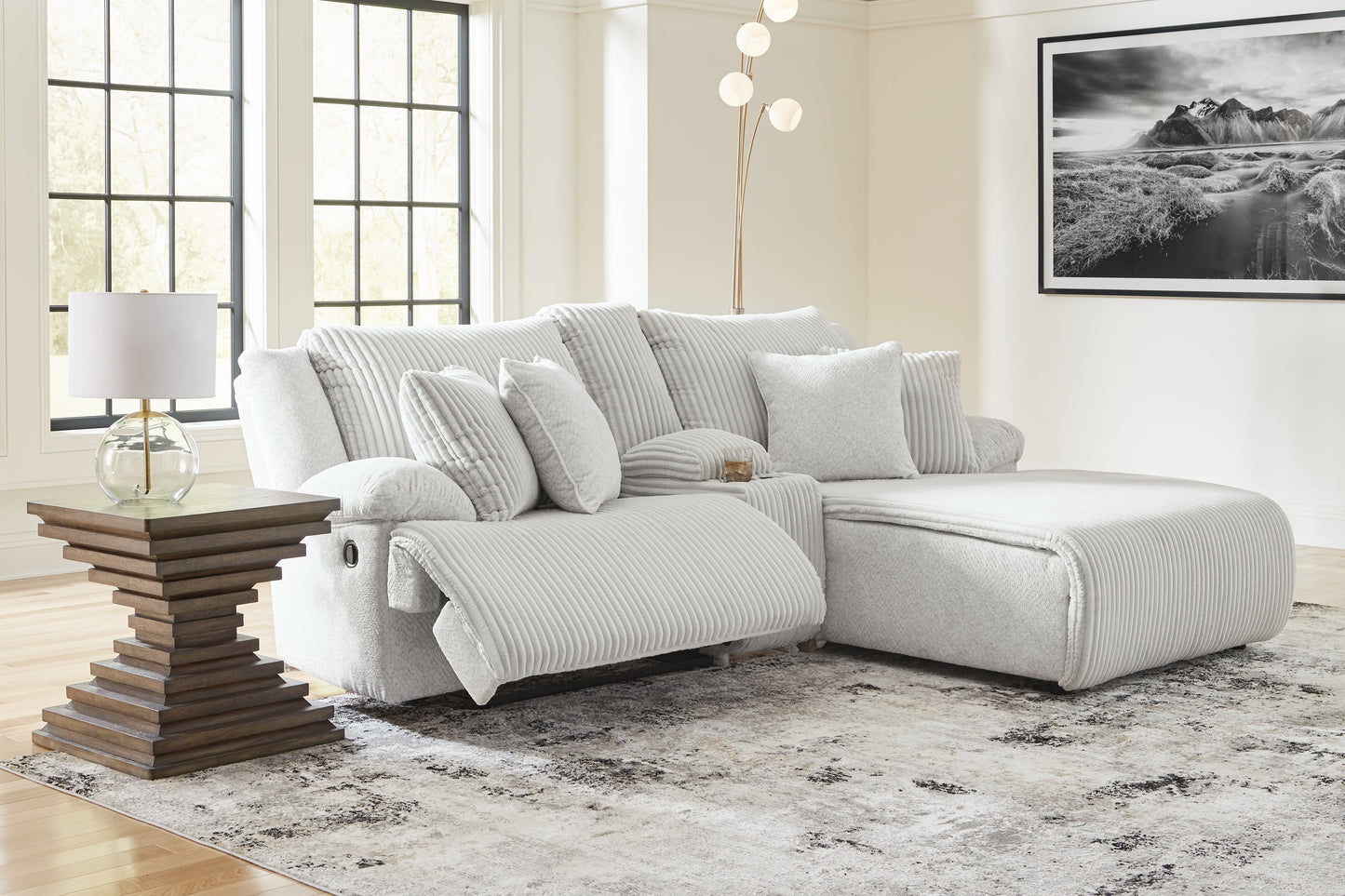 Top Tier Alloy 3-Piece Reclining Sectional Sofa with RAF Chaise
