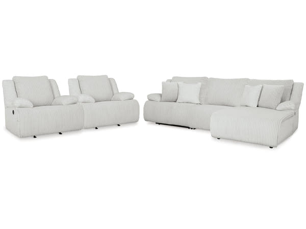 Top Tier Alloy 3-Piece Reclining Sectional and 2 Recliners