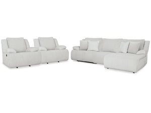 Top Tier Alloy 3-Piece Reclining Sectional and 2 Recliners