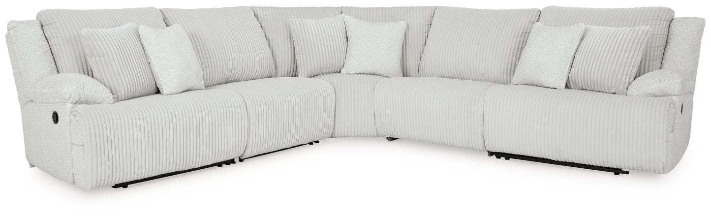 Top Tier Alloy 5-Piece Reclining Sectional