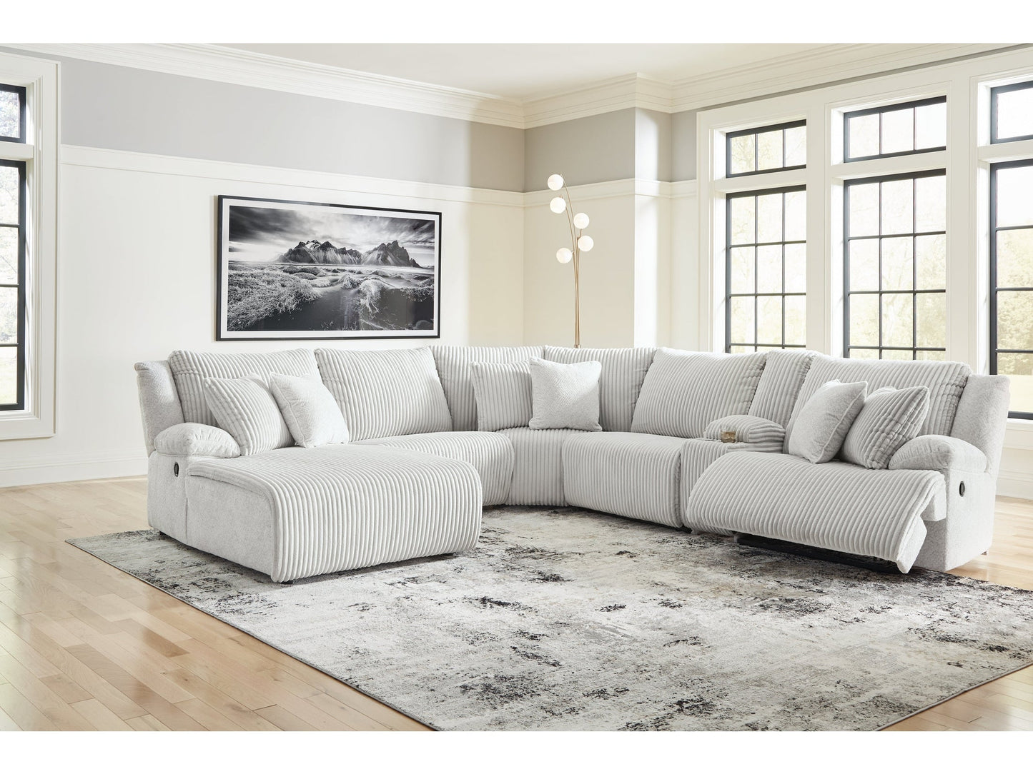 Top Tier Alloy 6-Piece Reclining Sectional with LAF Chaise