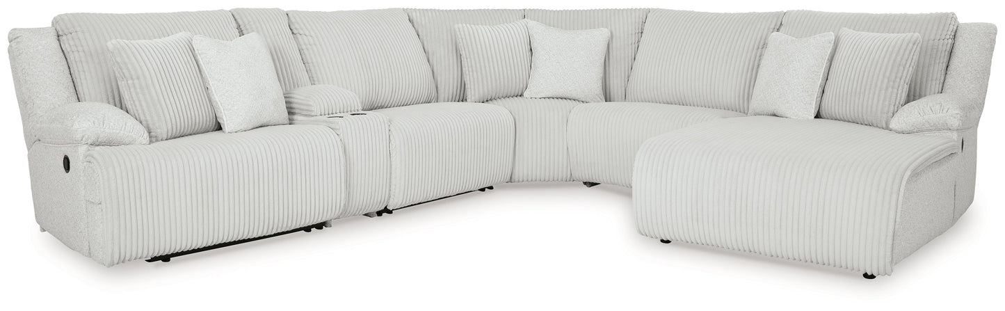 Top Tier Alloy 6-Piece Reclining Sectional with RAF Chaise