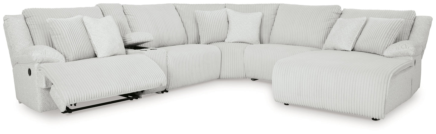 Top Tier Alloy 6-Piece Reclining Sectional with RAF Chaise