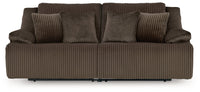 Top Tier Chocolate 2-Piece Sectional Loveseat