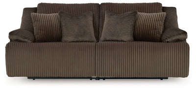 Top Tier Chocolate 2-Piece Sectional Loveseat