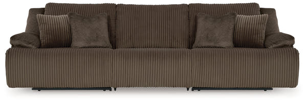 Top Tier Chocolate 3-Piece Sectional Sofa