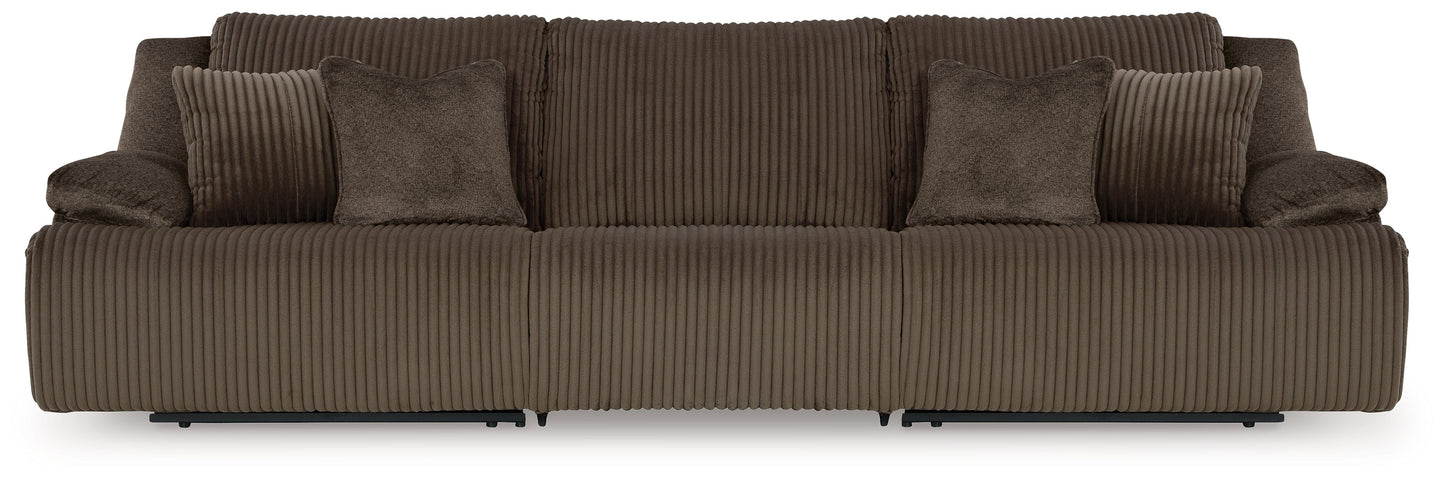 Top Tier Chocolate 3-Piece Sectional Sofa