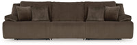 Top Tier Chocolate 3-Piece Sectional Sofa