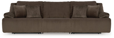 Top Tier Chocolate 3-Piece Sectional Sofa