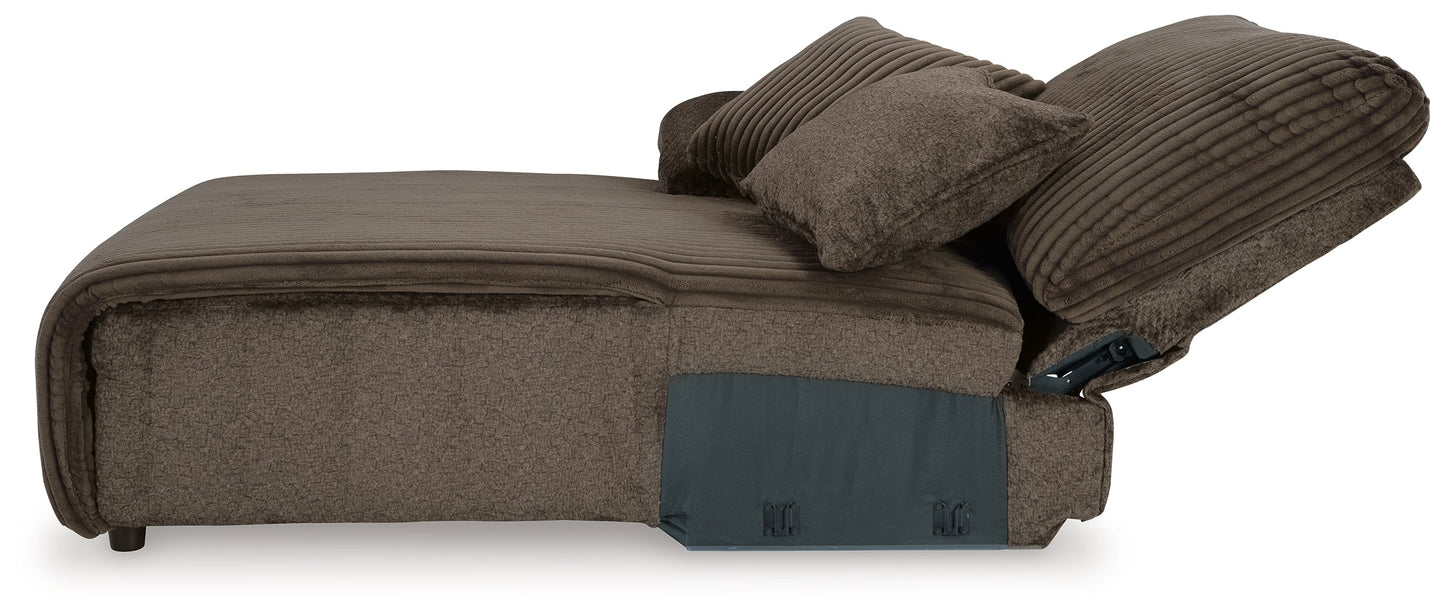 Top Tier Chocolate 3-Piece Sofa Chaise Sectional (Left Shape)