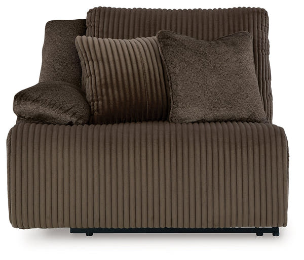 Top Tier Chocolate 3-Piece Sofa Chaise Sectional (Right Shape)